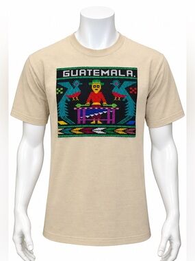 NWOT Vintage 90's Doris Guatemala Embroidered Multi-Color Graphic T-Shirt Large